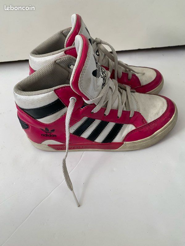 Baskets Adidas Rouge Adidas Montante Vintage Basket Montante