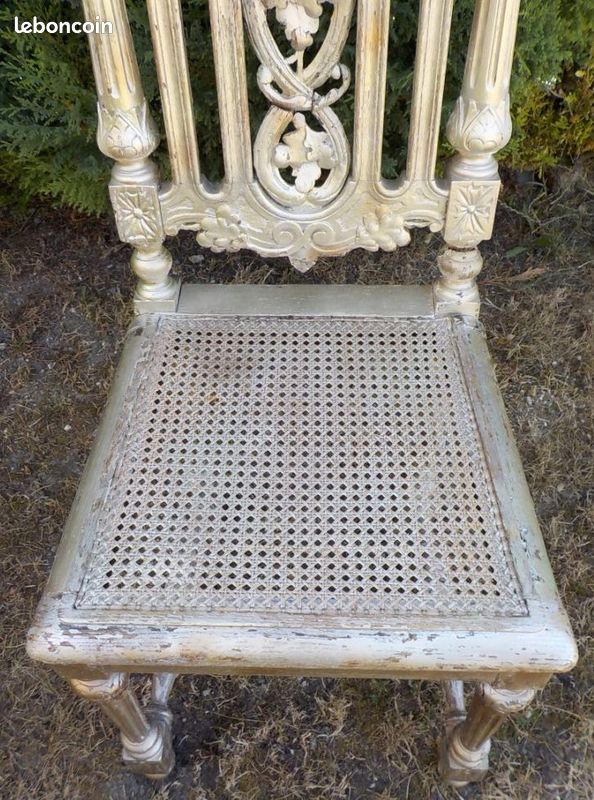 Lot de 2 chaises Louis XIII / Henry II (image 10)