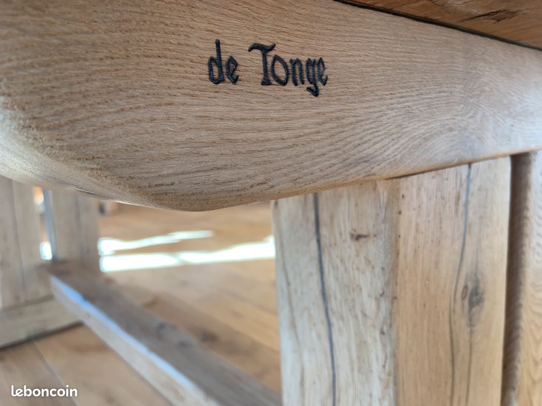 Table Monastère Ancienne en Chêne Massif - 🇫🇷 Fabrication Française (image 3)