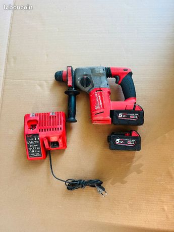 Perforateur SDS M18 ONEFHX 552X + 26 mm Fuel One Key Fixtec 18V - MILWAUKEE - avec 2 batteries 18V 5.5Ah - chargeur - HD BOX - 4933478504 : , vente en ligne MIL01315