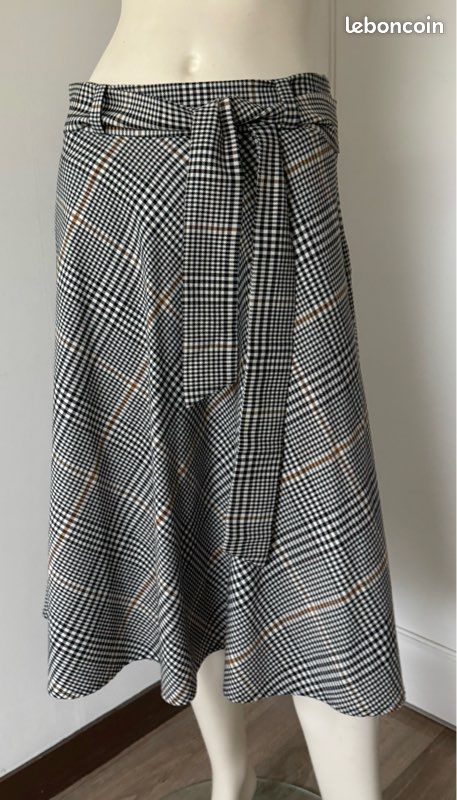 Jupe Portefeuille Comptoir Des Cotonniers Taille 38 - Lin Et Viscose - Occasion Très Bon état