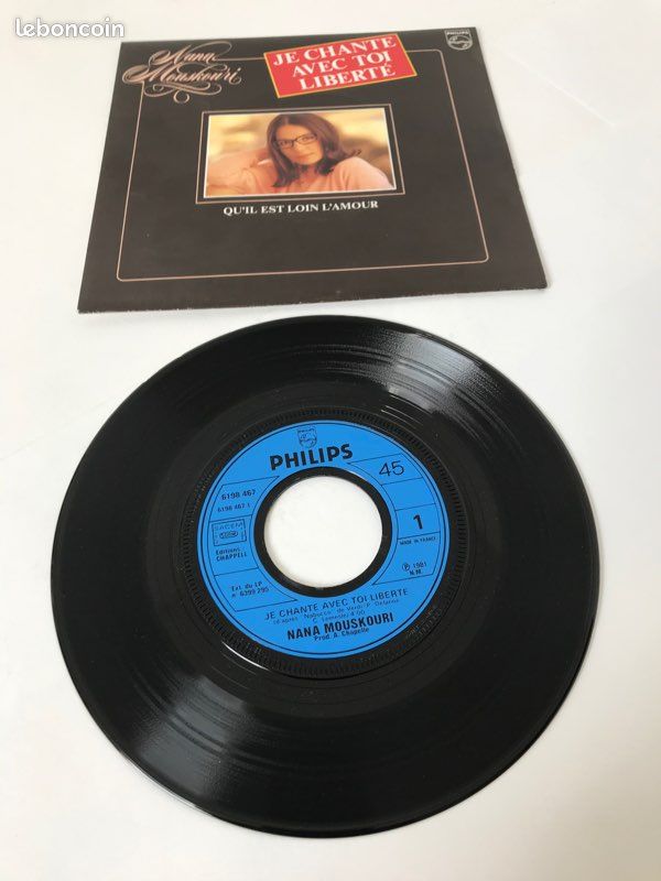 45 tours - Nana Mouskouri - Chante avec toi liberté - Qu’il est loin l’amour (image 3)