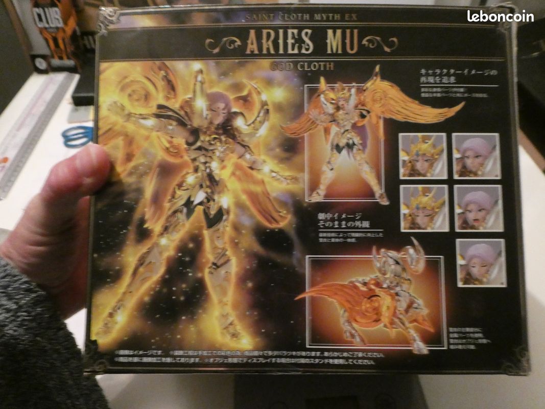 Saint Cloth Myth EX – Aries Mu God Cloth – Bandai – 18 Cm – Figurine Japonaise