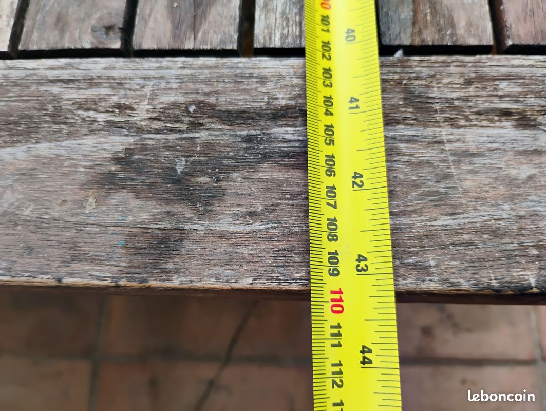 Table de jardin extensible en bois (image 3)