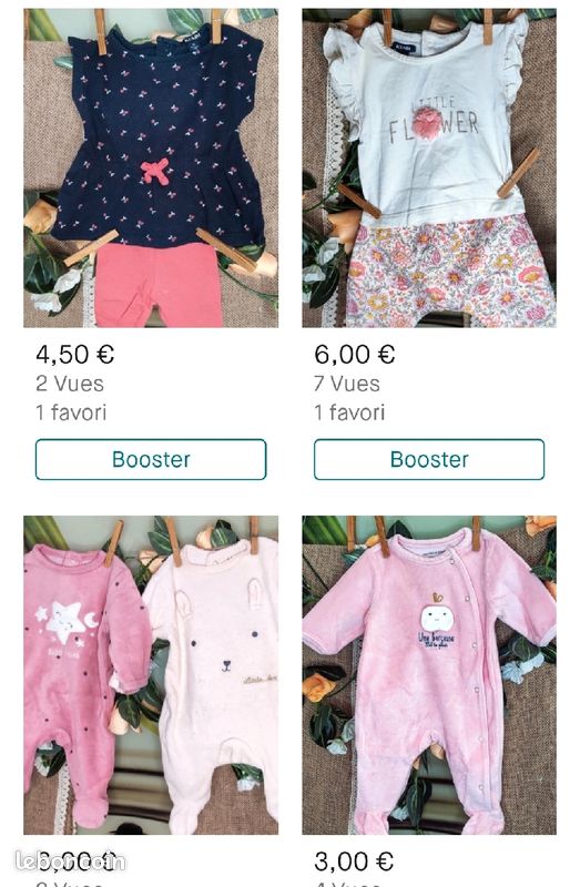 Vêtement fille 1 mois à 2 ans (image 2)