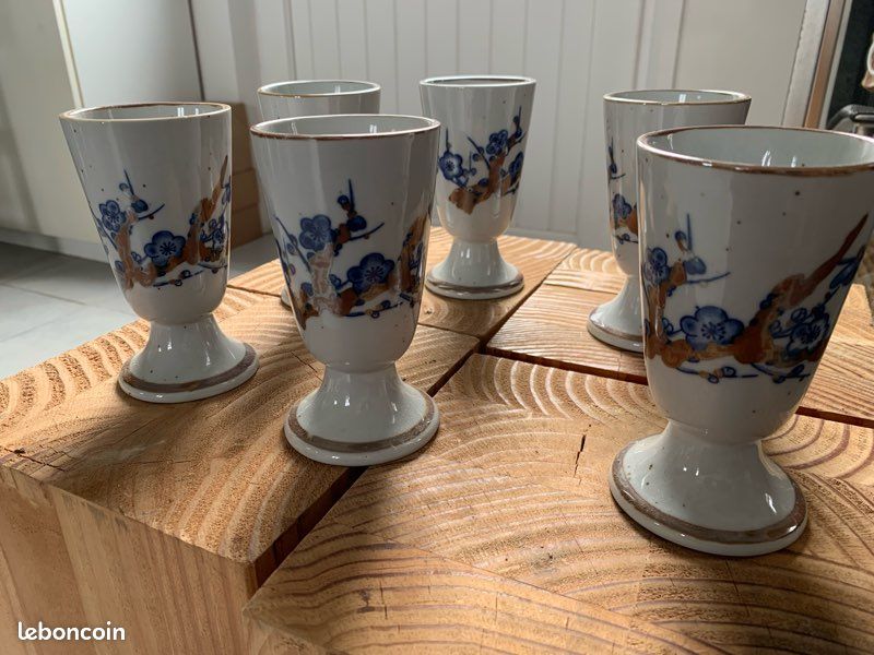 6 verres tasses Mazagrans (image 1)