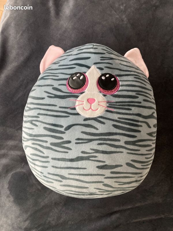 SQUISH A BOOS COUSSIN KIKI LE CHAT 37 CM neuf Jeux Jouets
