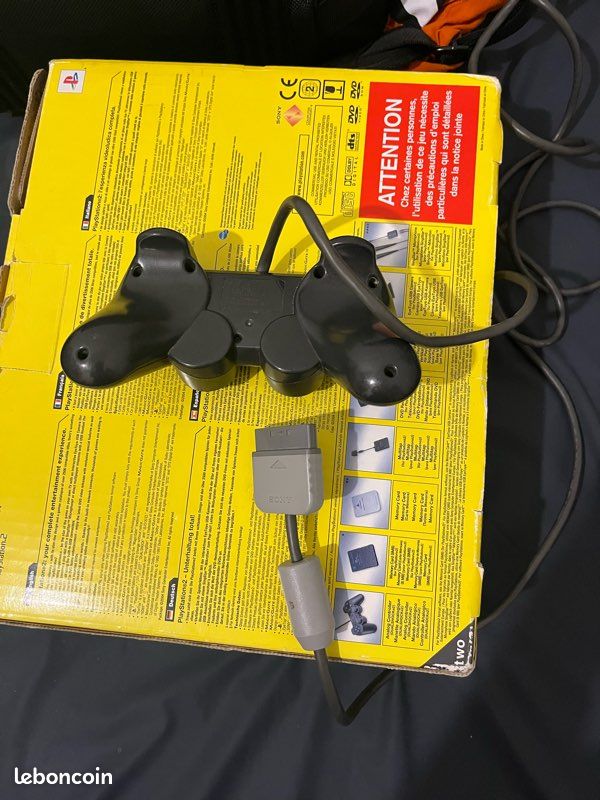 Manette Rétro Jaune pour PlayStation 1 (PS1/PSX) - Consoles