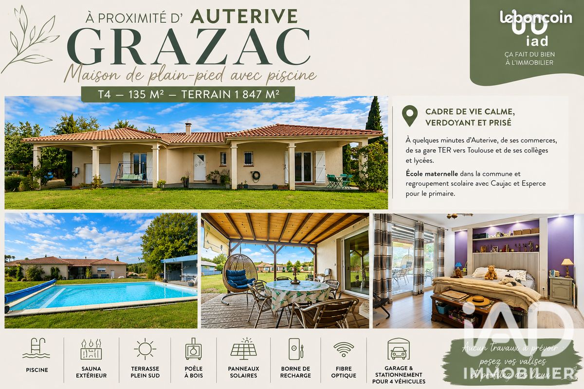 Maison 4 pièces 135 m² · à Grazac · 135 m² · 365 000 €