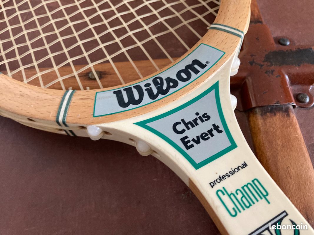 Raquette De Tennis Vintage Wilson Chris Evert - Modèle Personnel Avec Housse - Occasion