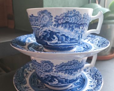 Tasse et soucoupe (5) - Porcelaine - Catawiki