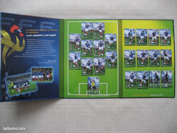 Équipe France Football 2010 25 cartes magnet joueur Album Carrefour