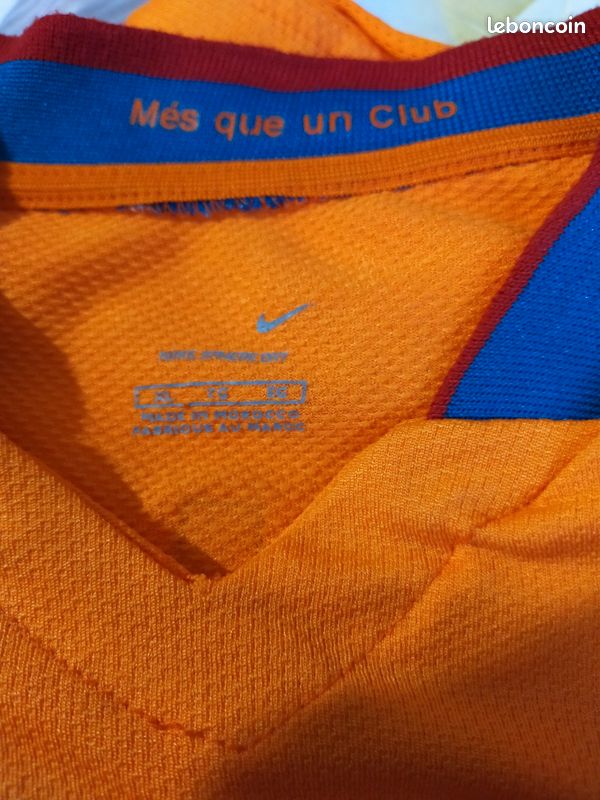 Maillot Extérieur FC Barcelone 50 Ans 2007 - Nike, Taille S