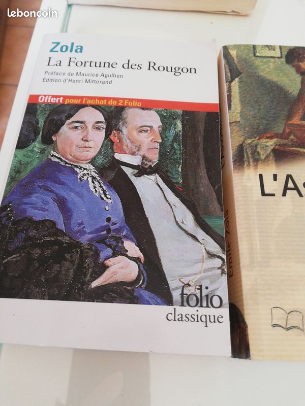 Lot de romans de Zola. L'assommoir /La Fortune des Rougon (image 2)