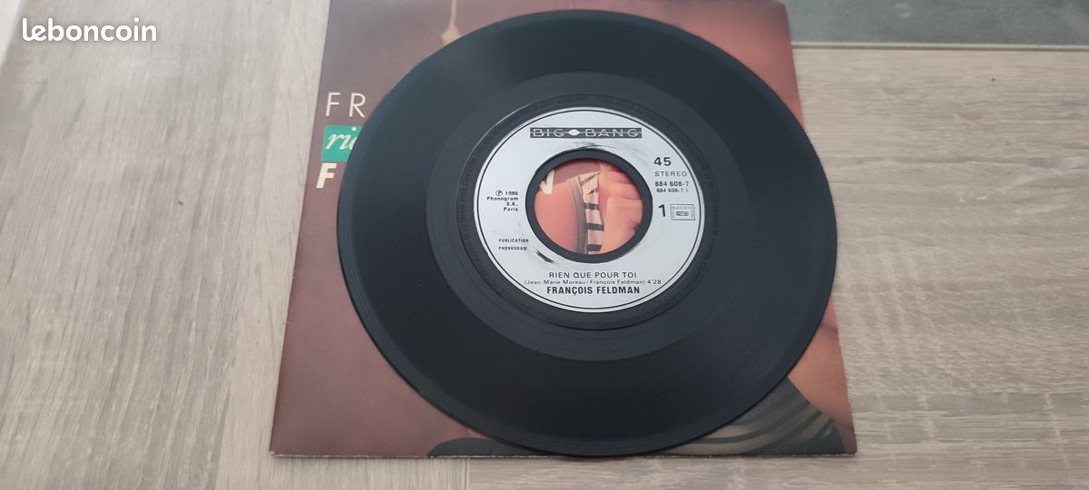 45 tours François Feldman "Rien que pour toi" (image 4)
