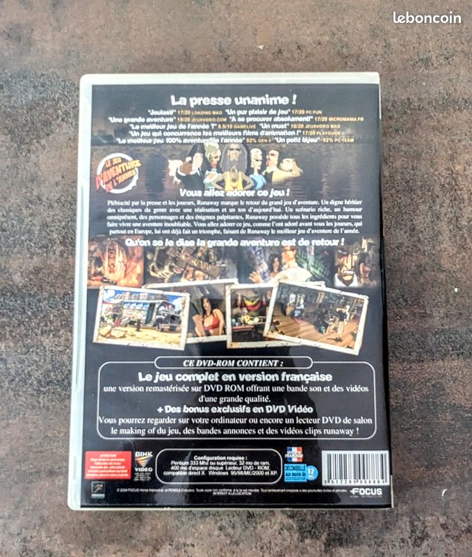 Runaway A Road Adventure Édition Collector (PC) - Complet Et En Bon état - FR
