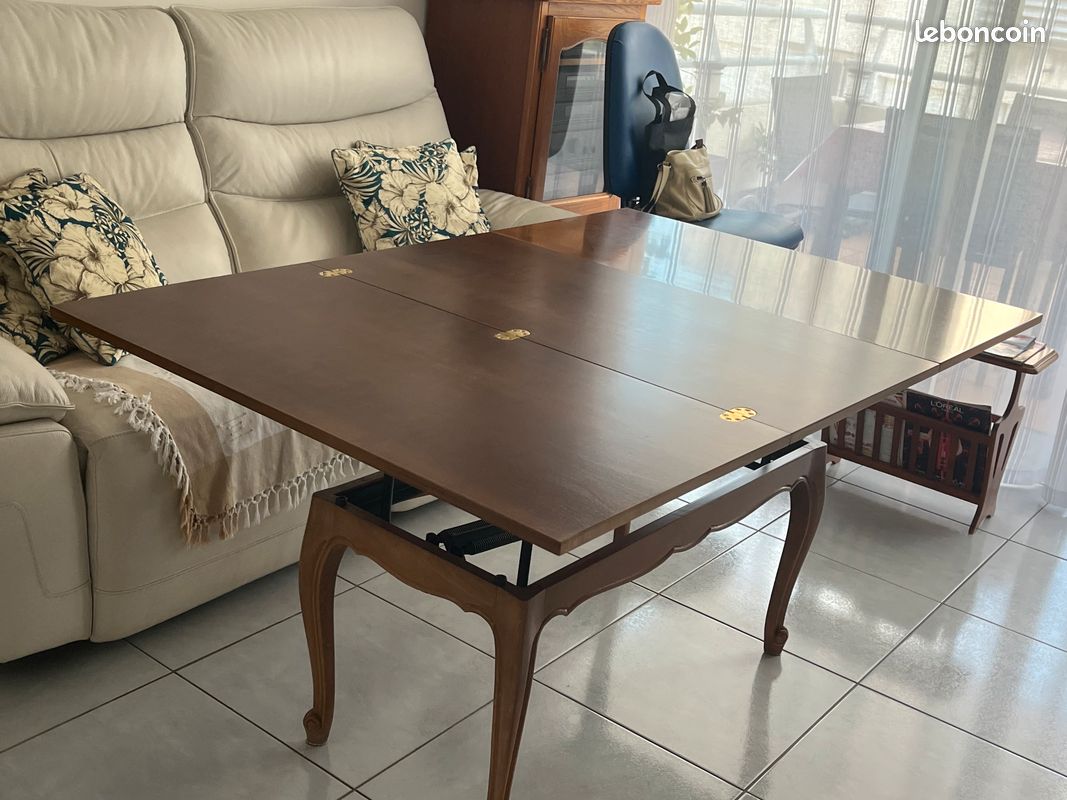 Table Louis XV merisier transformable (image 3)