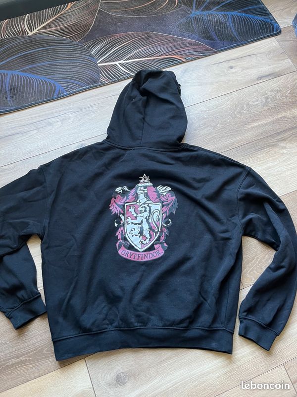 Sweat Harry Potter Fille - Noir, Taille 9-10 Ans, Capuche, Paillettes, Excellent état