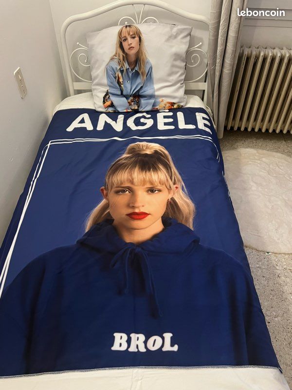 Housse couette réversible + taie d’oreiller ANGÈLE / EVA QUEEN (image 1)