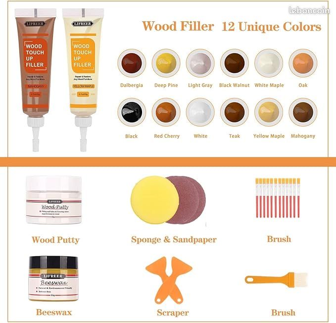 Kit de réparation couleur meubles (image 3)