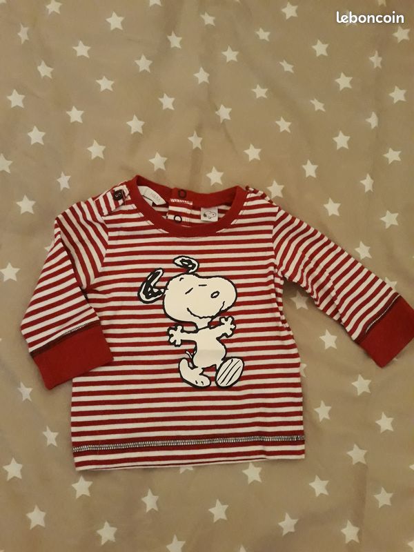 Tshirt snoopy 6 mois (image 1)