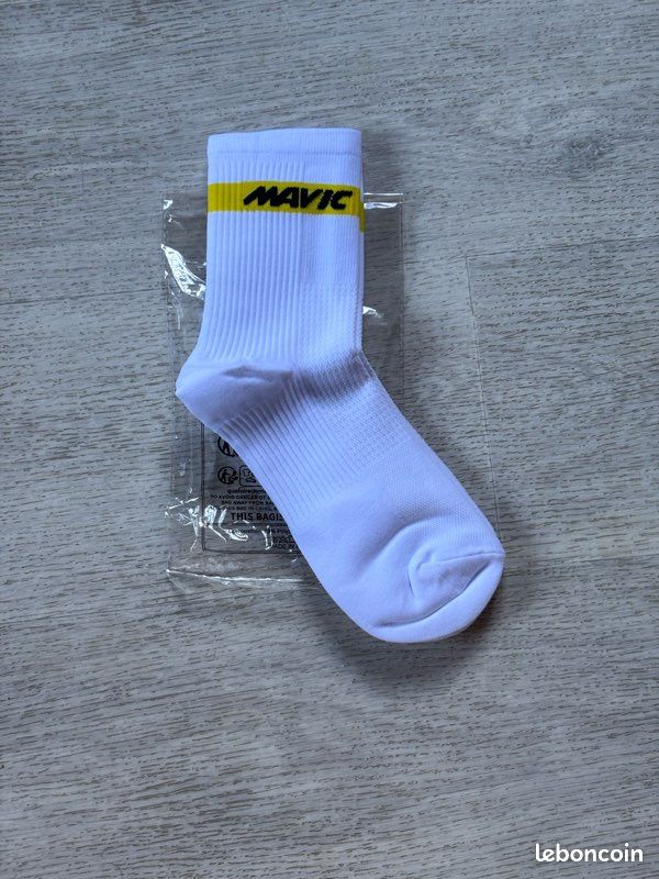 Chaussettes De Cyclisme Mavic Compression - Blanc - Taille M - Neuves Avec étiquettes