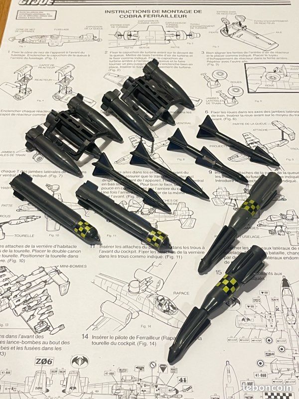 Gi Joe avion Cobra Rattler / Ferrailleur 2 - Hasbro Gijoe (image 17)