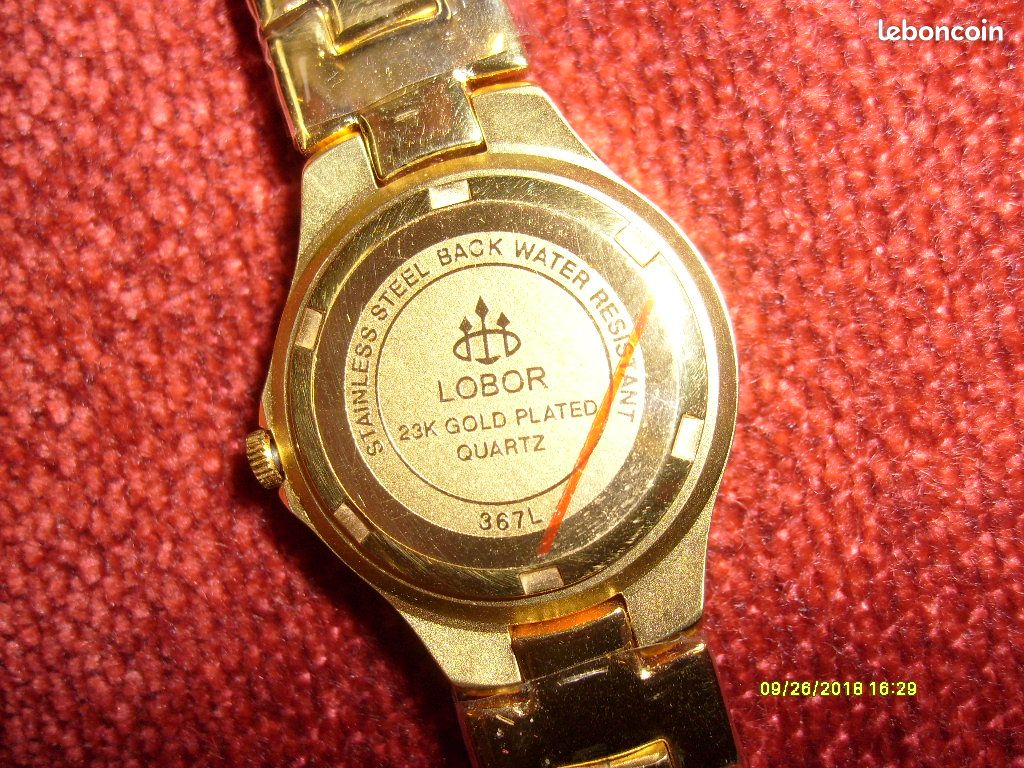 Montre Femme Forlux Plaqué Or - Occasion - Bracelet Et Boîtier Plaqué Or