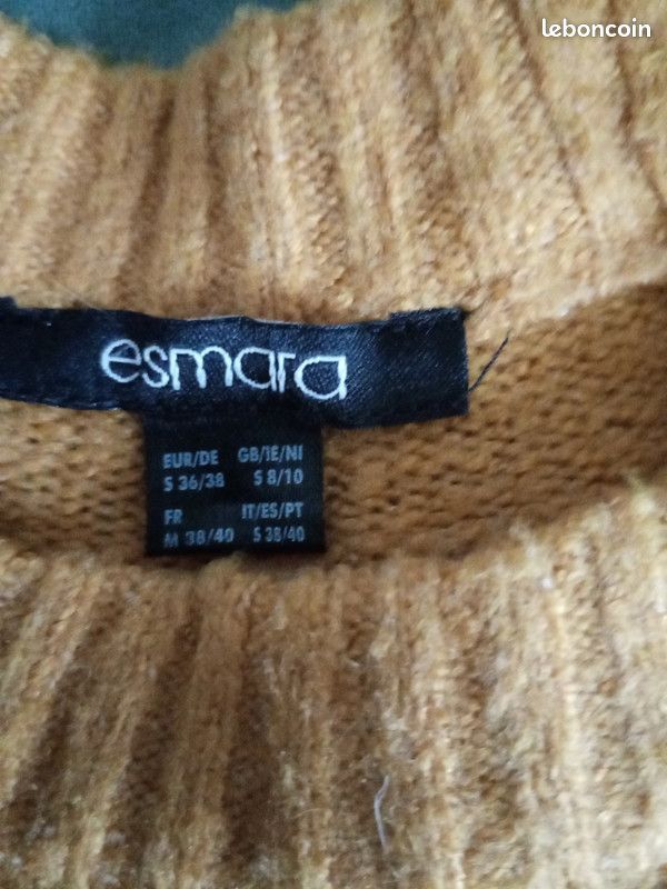 Pull moutarde femme taille S esmara (image 2)