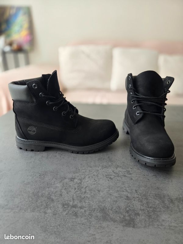 Bottines Timberland noires femme – Taille US EU 39