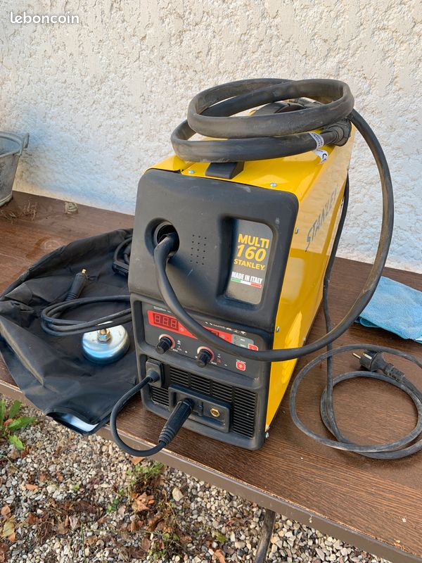 Poste à souder Stanley VIP Multi 160 + chariot d’atelier – MIG/MMA/TIG (image 1)