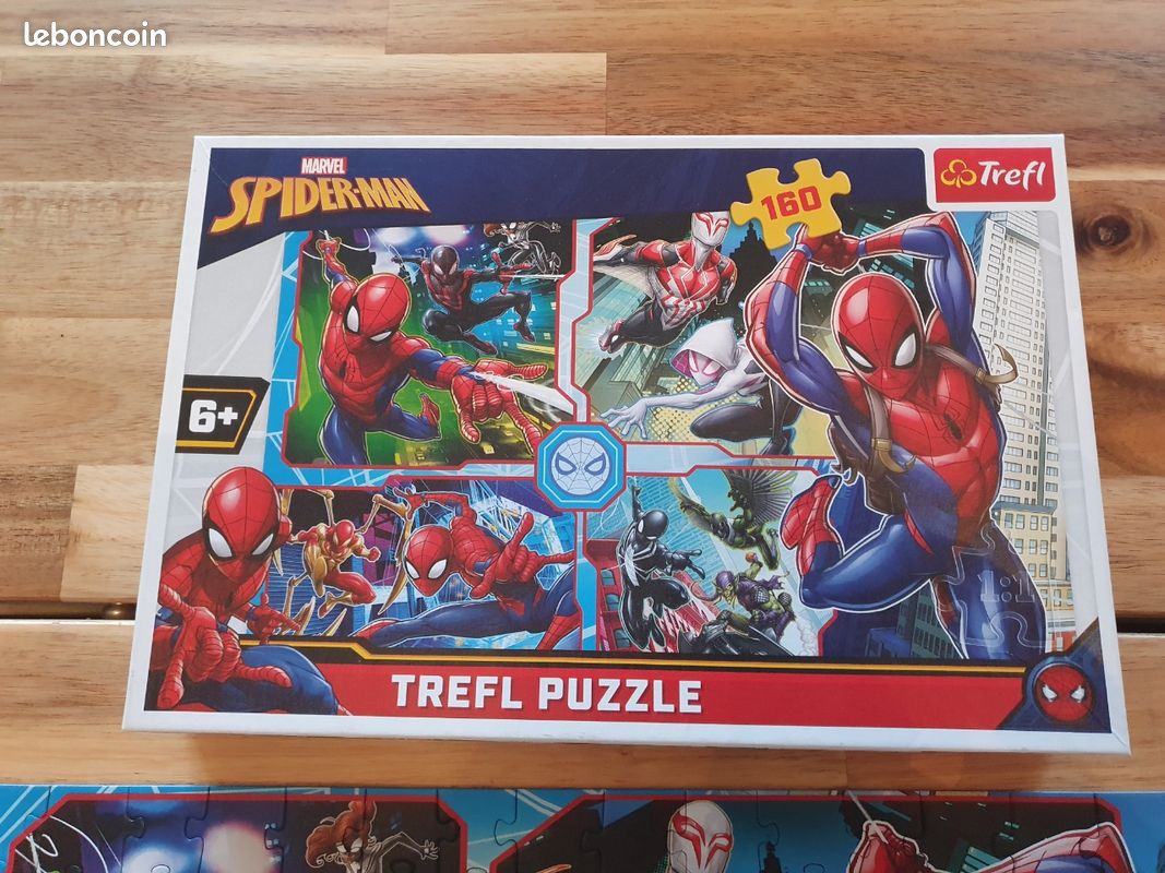Trefl - Marvel Spiderman, Pouvoir de Spiderman - Puzzle 160 Pièces - Puzzle Coloré avec des Personnages de Bande Dessinée, Divertissement Créatif, Loisir pour Les Enfants à partir de 6 Ans