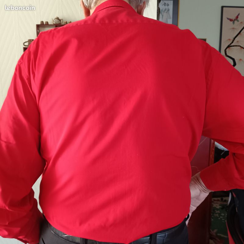 CHEMISE ROUGE femme d'occasion