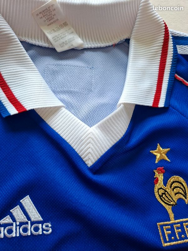 Maillot vintage domicile équipe de France 1998 (L) *BNWT