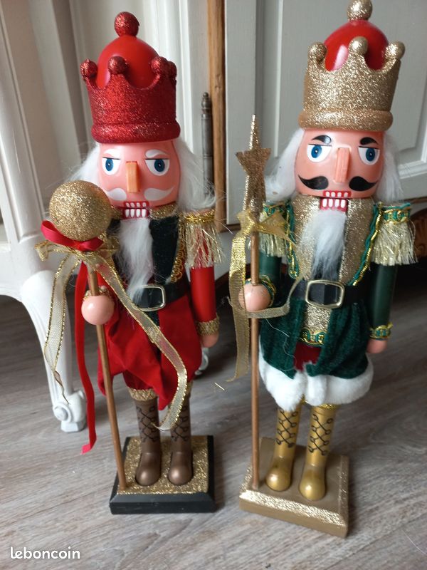 Casse-noisette Vintage En Fonte - Déco Noël Ancienne - Rouge - Métal