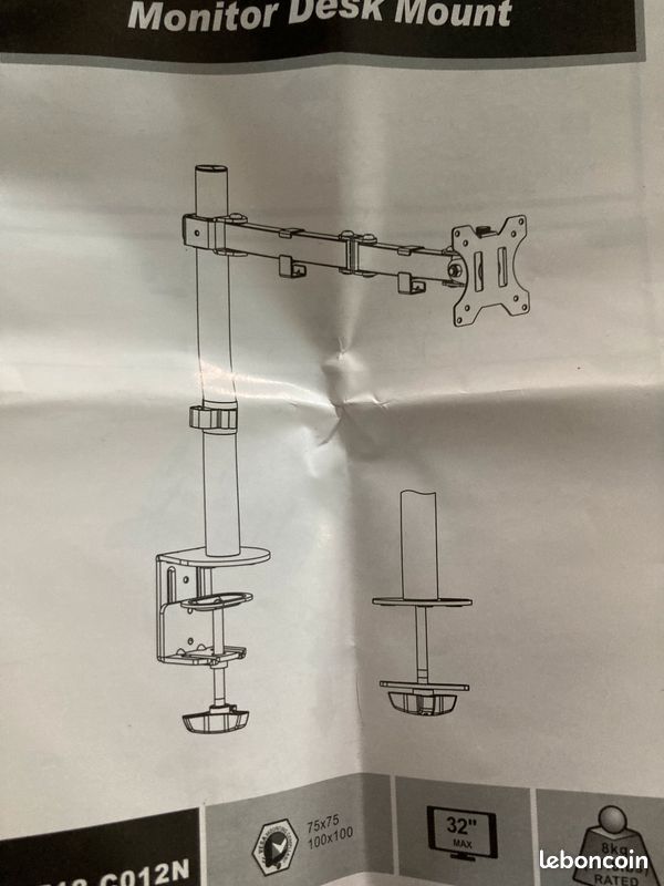 Support de bureau pour moniteur maxi 32” (image 2)