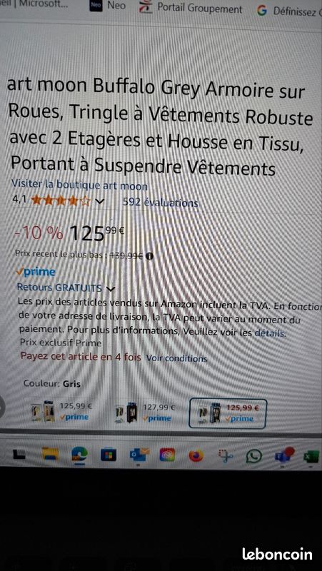 Armoire sur roues Ameublement