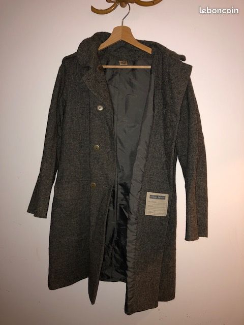 Manteau 100% laine à capuche (image 5)