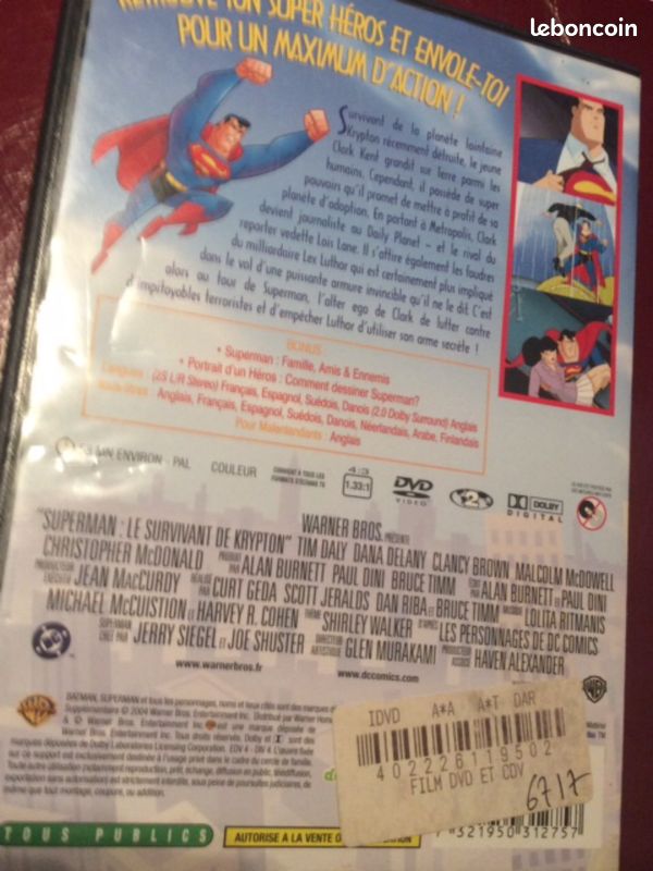 🎁Noël arriveDVD Collector Superman Le Survivant de Kypton vrai Warner Bros 2004🍀pour l’Afm Téléthon (image 5)