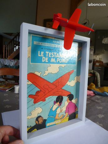 Figurine Avion « L'Avion Bleu » De Jo, Zette Et Jocko (Tintin) - Occasion - Miniature
