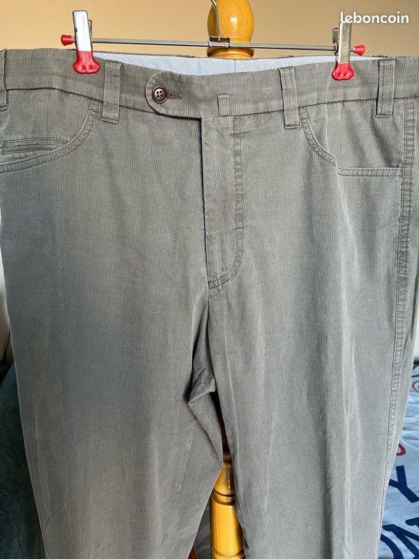 Pantalon homme beige T 44 (image 2)