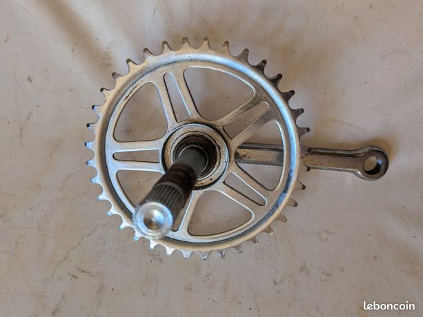 Pédalier mono plateau 36 dents avec manivelles de 125mm BTWIN