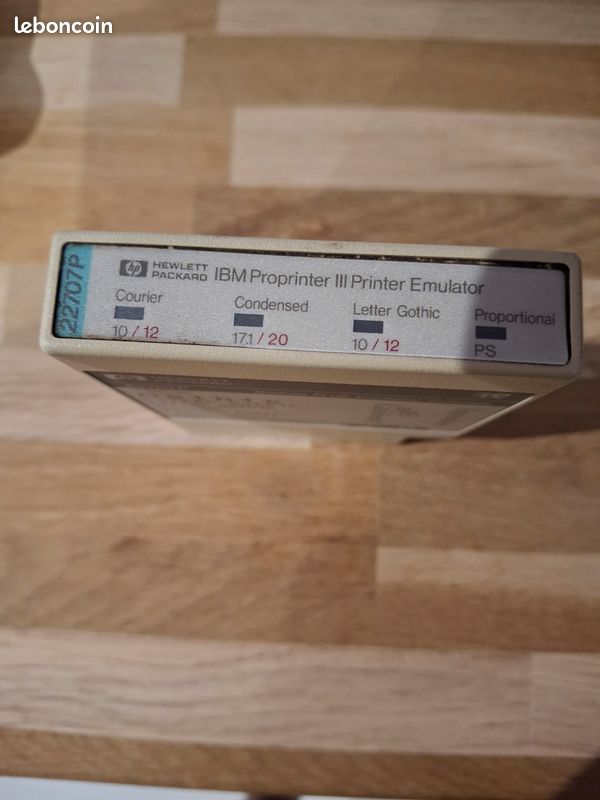 Cartouche d'imprimante de polices HP 22707P DeskJet PLUS Emulation Cartridge 1989 (image 3)