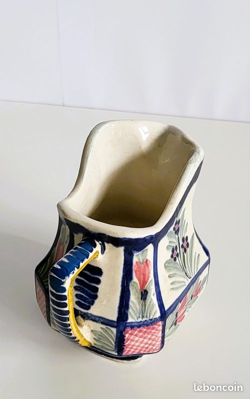 Pot à lait / Crémier Milk Pot signé HB Quimper (image 3)