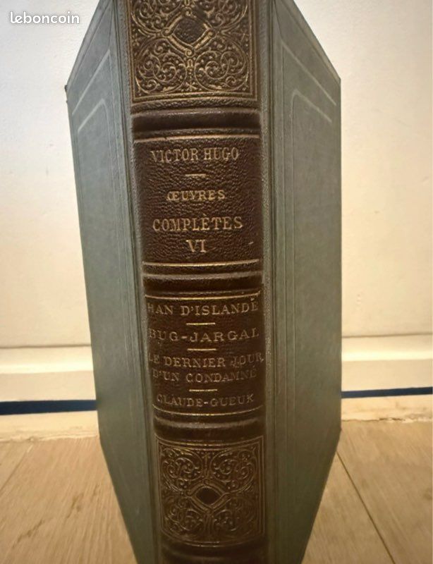 Victor Hugo – Han d’Islande – ill. Par G. Rochegrosse – Œuvres Complètes Tome VI – Reliure ancienne (image 2)