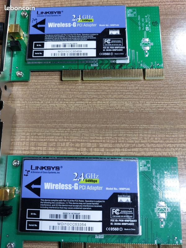 Routeur WIFI Linksys + 2 cartes réseau (image 5)