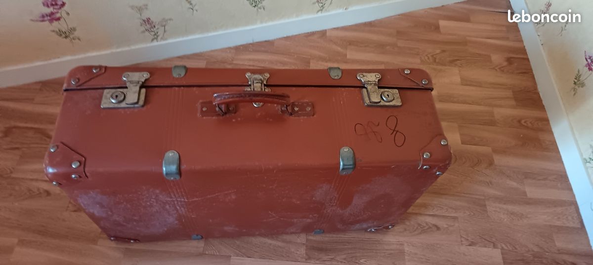 GRANDE VALISE ANCIENNE En Carton Double Interieur EUR 55,00 - DE