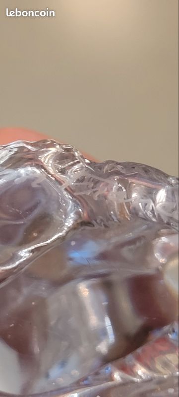Statuette animalière cristal Daum France signée (image 11)