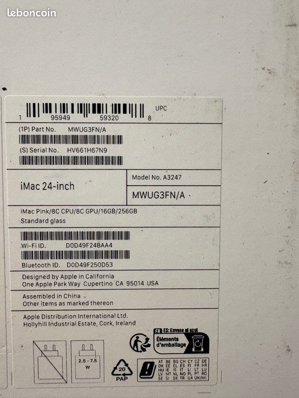 Imac 24 pouces rose (image 8)