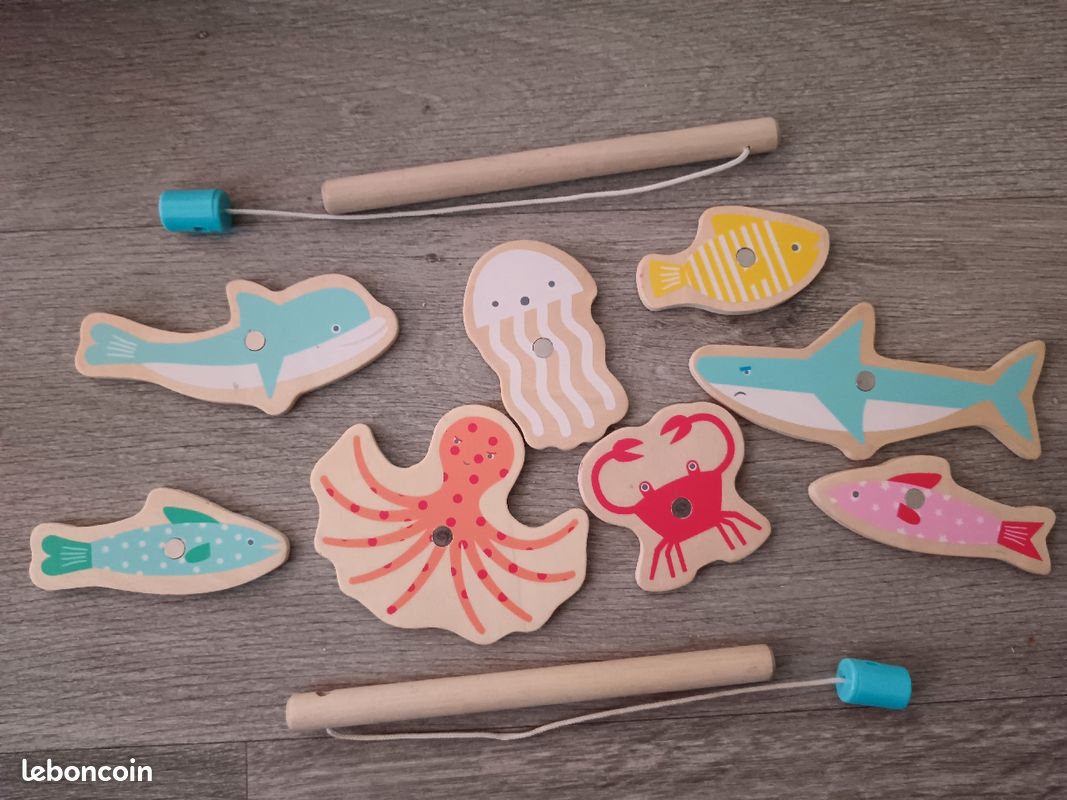 Jeu de pêche en bois HEMA (image 1)